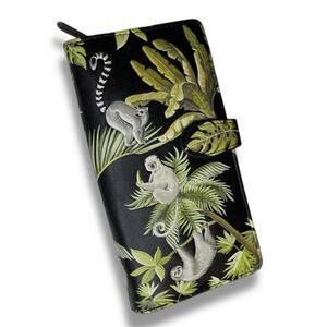 Shag Wear Canada Vegan Leather Wallet Bifold Sloth Lemur Monkey